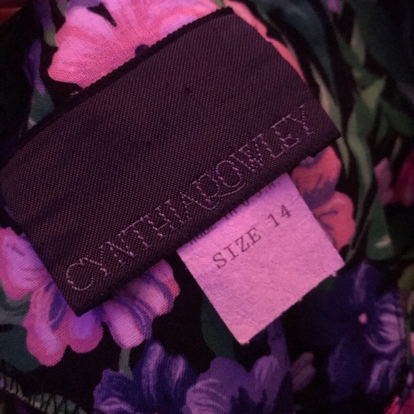 Vintage 80’s Floral Cynthia Rowley dress - Picture 4 of 4